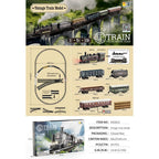 Kinder Retro Elektro-Dampfzug Schienenspielzeug Klassische Eisenbahn Güterzug Hochgeschwindigkeitsstrecken Zugmodell Jungen Spielzeug Weihnachtsgeschenk