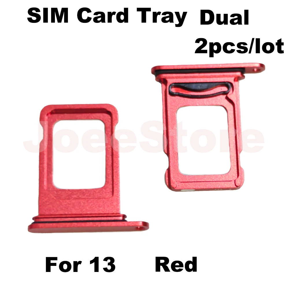2 Stück SIM-Karten-Fachschlitz für iPhone 12 13 Dual-SIM-Karten-Adapter-Chip-Halter Ersatzteile