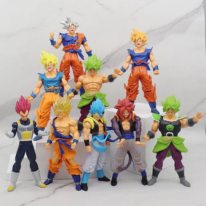 Dragon Ball Z Super Saiyajin Anime-Figur Modell Gillen Rose Goku Broly Vegeta Ultra Instinct DBZ Actionfiguren Sammlerstück Spielzeug