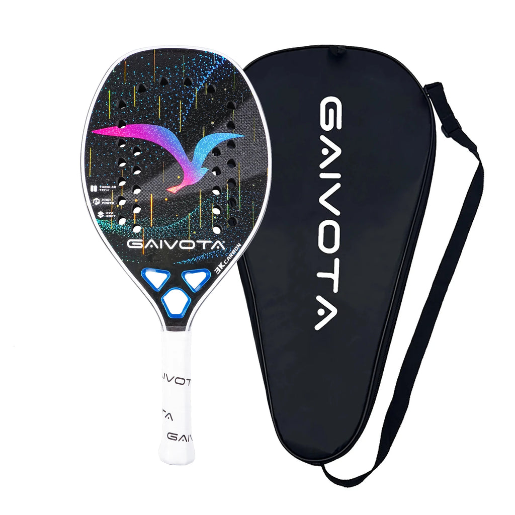 GAIVOTA 2025 Carbonfaser Beach Tennis Schläger 3K+Rucksack
