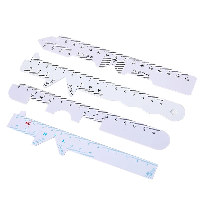 1/4 Stück PD Lineal Optischer Messschieber PD Lineal Pupillenabstandsmesser Augenoptisches Werkzeug Augenokkluder Für Sehtest Augenpflege