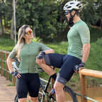 DAREVIE Radtrikot SPF 50 UV-Schutz Trainingsniveau Slim Fit Kleine Größe Herren Damen Mann Fahrradtrikot Radsport-Trikot