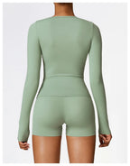 NCLAGEN Yoga-Shirts für Damen, Langarm, Winter, Fitness, Laufen, Gym-Kleidung, Workout, Dry Fit, atmungsaktiv, hochelastisches Sport-Oberteil