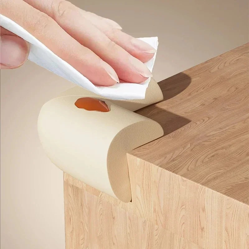 1 Rolle Baby-Sicherheits-Tischkantenschutzstreifen mit 4 selbstklebenden Eckenschützern aus weichem NBR-Schaum, Baby-Eckenschutz