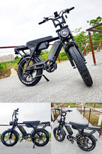Hochwertiges Elektromotorrad, 750-W-Motor, 48-V-15-Ah-Akku, kann als Transportmittel und Offroad-E-Bike verwendet werden
