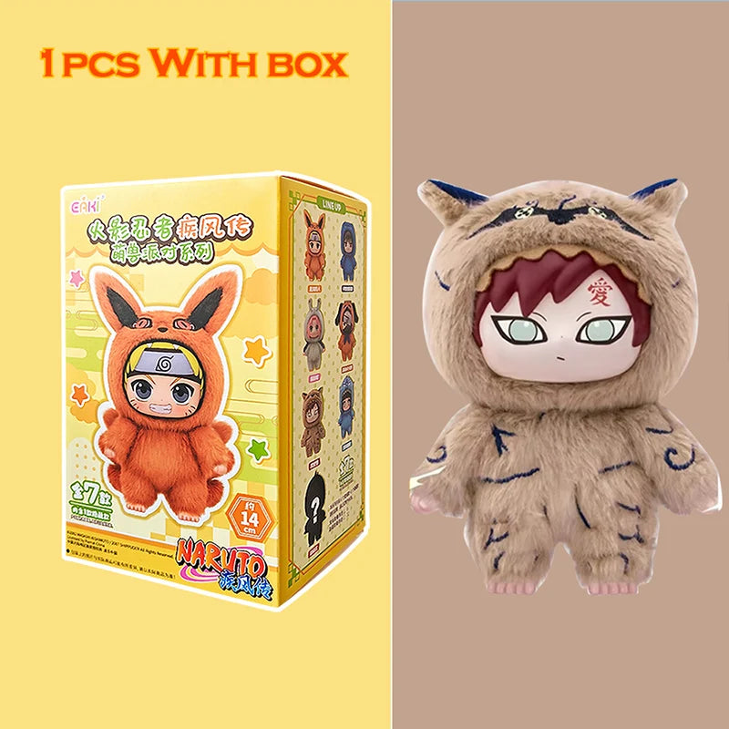 EAKI Naruto Blind Box Shippuden Naruto Uzumaki Sasuke Kakashi Party Serie Plüschpuppe Handgemachtes Ornament Spielzeugsammlung Geschenk