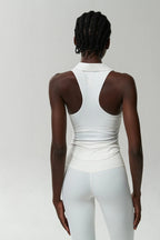 Ärmelloses Fitness-Yoga-Shirt Damen Sommer Slim Fit V-Ausschnitt Gym Lauftop Atmungsaktive Schnelltrocknende Sportbekleidung Workout Kleidung