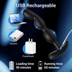 APP Bluetooth Analdildo Vibrator für Herren Prostata-Massagegerät Drahtloser Remote Buttplug Vibrierendes Sexspielzeug für Erwachsene für Frauen, Männer, Homosexuelle