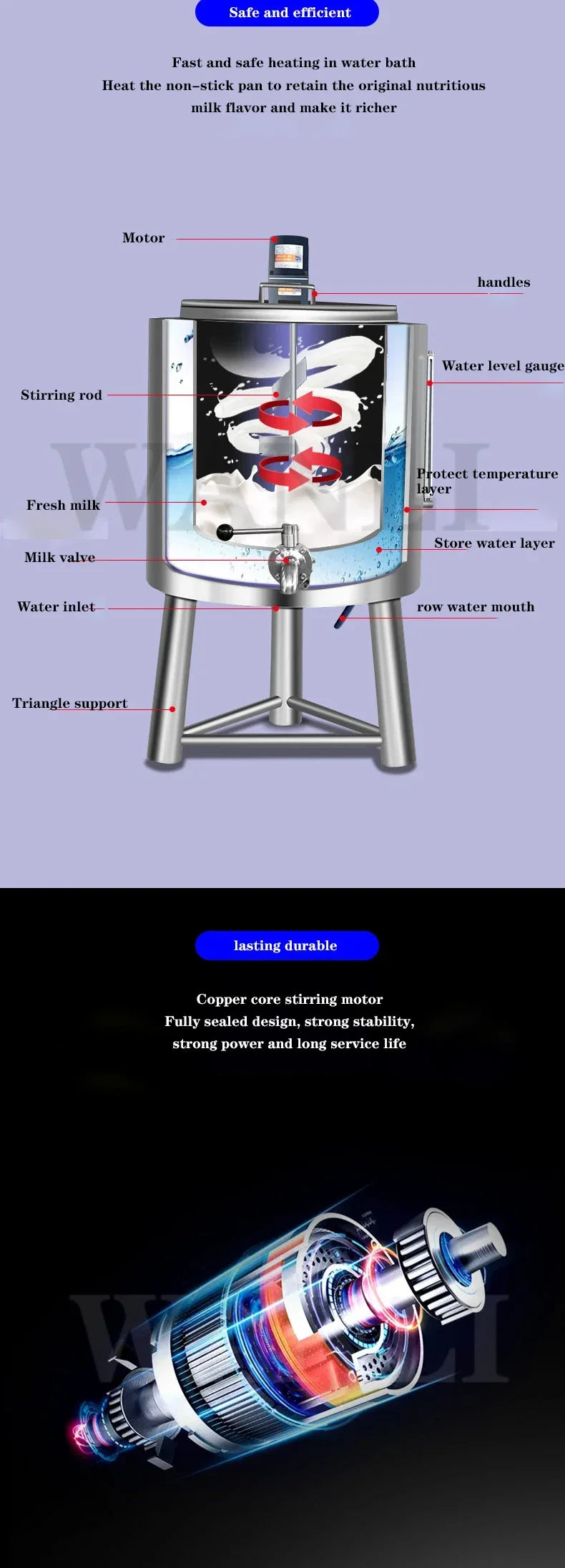 Home Electric 30L Kommerzielle Pasteurisierungsbehälter Milchpasteurisierungsmaschine Joghurt Kuh Wein Farm Rasen Intelligenter Sterilisator 22