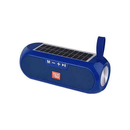 Solar Radio FM Outdoor Tragbarer Kabelloser Bluetooth-Lautsprecher Musik Soundbox Subwoofer Bass Aux PC TV Computer TV Hifi Stereo Mp3