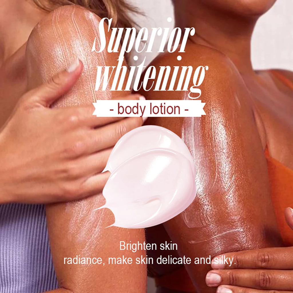 AILKE Superior Aufhellende Körperlotion, feuchtigkeitsspendend, glatte Haut, reduziert dunkle Flecken, mit Rosenöl, Niacinamid, 500ml