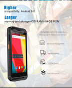 Handheld 125kHz-134,2kHz RFID Tierohrmarkenleser Android PDAs Scanner für Rinder-/Ziegenmilchviehbetriebe und Viehbestandsdatenmanagement