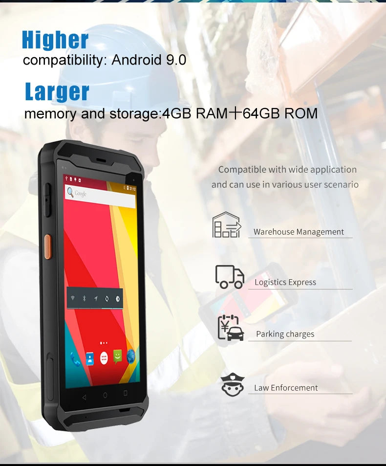 Handheld 125kHz-134,2kHz RFID Tierohrmarkenleser Android PDAs Scanner für Rinder-/Ziegenmilchviehbetriebe und Viehbestandsdatenmanagement