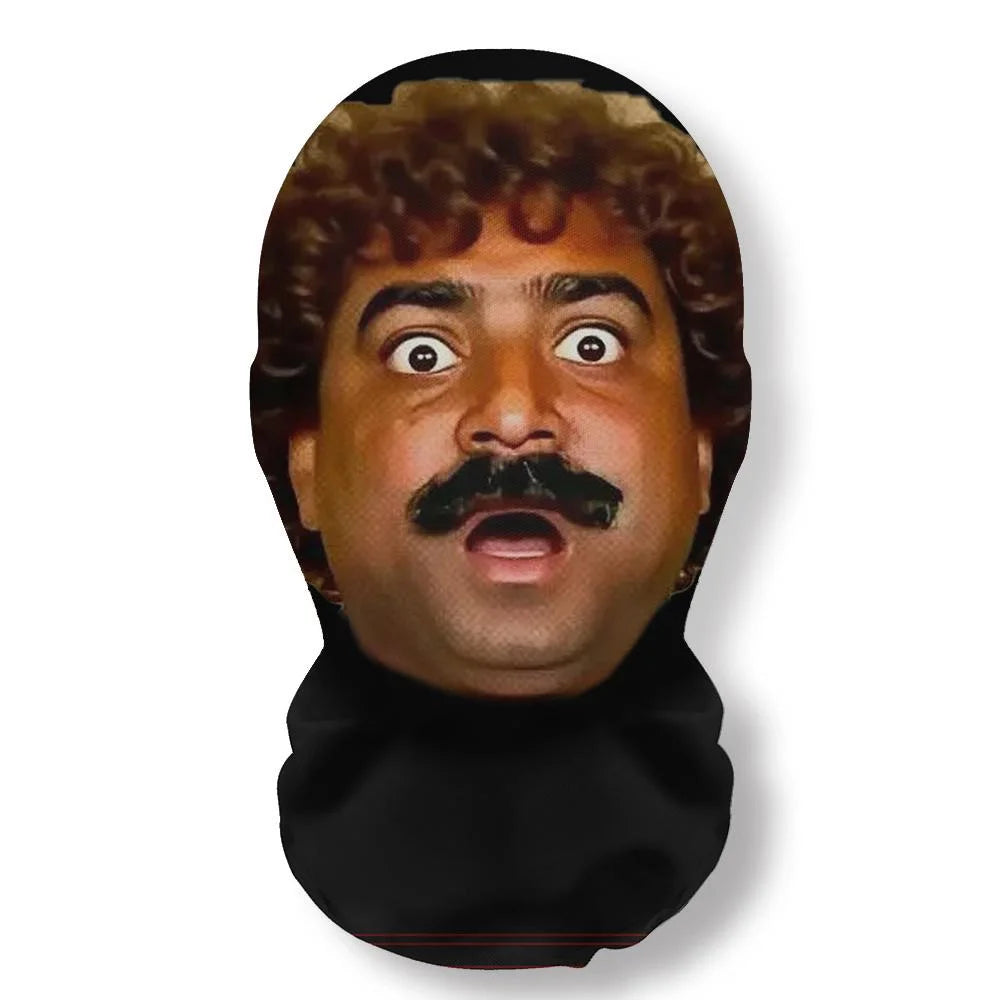 Lustiger indischer Gesichtsausdruck Parodie Abstrakt Humorvolle Maske Neuheit Live-Streaming Outdoor-Requisite Cosplay Kostümzubehör