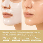 LAIKOU Korea Schnecken-Kollagen-Essenz-Maske, feuchtigkeitsspendende Tuchmaske, Anti-Falten-Gesichtsmaske, straffende Hautpflege, 25g*20 Stück