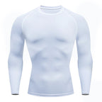Men's Compression Shirts: Get Fit Fast With Long Sleeve Athletic Workout Tops!
