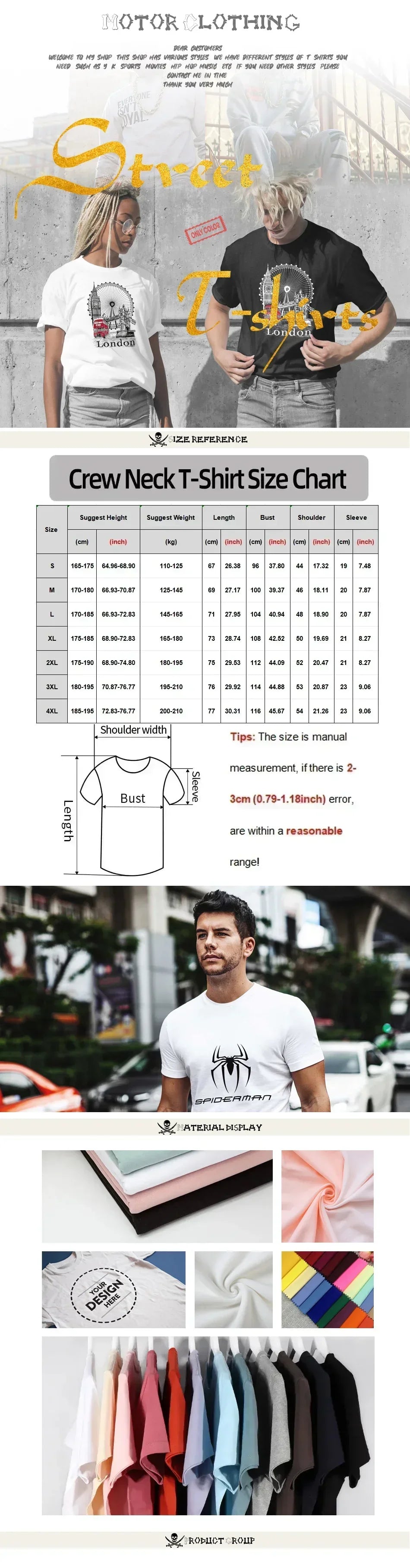 Tops und T-Shirts Gothic Kleidung Baumwoll-T-Shirts für Damen T-Shirts Herren Cooles T-Shirt Sportshirt Herren Kurzarm T-Shirt Kleidung