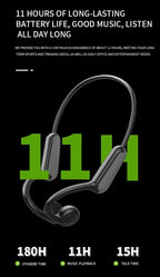 Lenovo Neue Real Knochenleitungs-Sportkopfhörer Kabelloser Ohrhörer Bluetooth-kompatibles Headset Freisprechfunktion mit Mikrofon zum Laufen