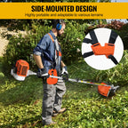 CONENTOOL 6in1 Benzin Motorsense 52cc 2-Takt Benzin Rasentrimmer Multifunktionaler Garten Grastrimmer Heckenschere Baumschneidewerkzeug