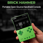 NEUE TRIMUI BRICK Hammer Handheld-Spielkonsole 3,2'' IPS-Bildschirm Linux-System Metallgehäuse Tasten-LED-Beleuchtung Kostenlose Tastenkappen-Geschenke