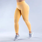Nahtlose Sportleggings für Damen, Scrunch-Butt-Gym-Leggings, einfarbig, für Workouts, Yoga-Hose, niedriger Bund, Sport-Tights 2026