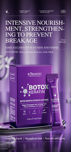 Keratin-Haarmaske Magische 5-Sekunden-Reparatur bei geschädigtem, krausem, weichem, glattem, glänzendem Haar, tiefenwirksame Feuchtigkeitspflege, Haarpflegemaske