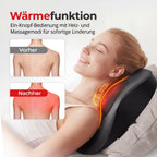 Massagegerät mit Heizfunktion, 3D Shiatsu Massagegerät zur Entspannung, Heizmassage mit Shiatsu-Knetmassage, Bestes Geschenk für Männer und Frauen
