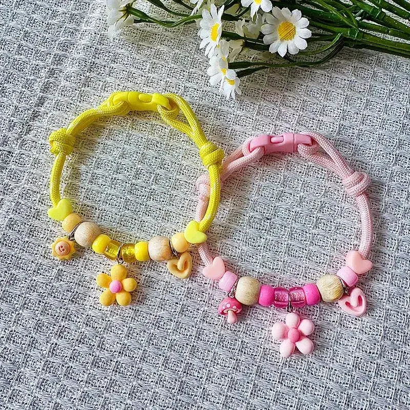 Adjustable Camphor Wood Pet Flea Tick Collar, Summer Dopamine Anti Mosquito Insect Repellent Necklace For Dogs Cats