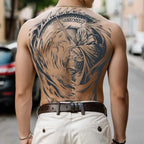 Magic Juice Tinte Wasserdichte Tattoo Aufkleber Große Größe Kräutersaft Temporäre Tattoos Männer Body Art Drache Tiger