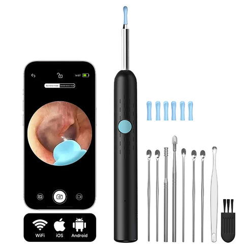 WIFI Visual Ohrenstäbchen HD1080P 4.2MM Mini-Kamera Ohrhörer Ohrenschmalzentferner Wireless Endoskop Gesundheitspflege Ohrenschmalzreinigung