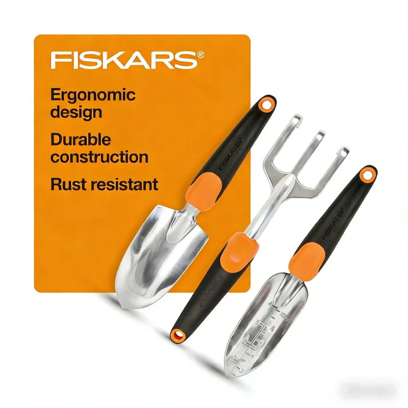 Unverzichtbares Gartenpflanzgerät für Zuhause, multifunktionales Gartengerät3Gartengeräteset mit Schaufel und Blumentopf, ergon