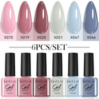 LILYCUTE Nagelgel-Politur-Set, Rosa Grün, Frühling, DIY-Nagelkunst-Design, lang anhaltend, Soak Off UV Gel, Maniküre, Malgel, Vernis-Kit