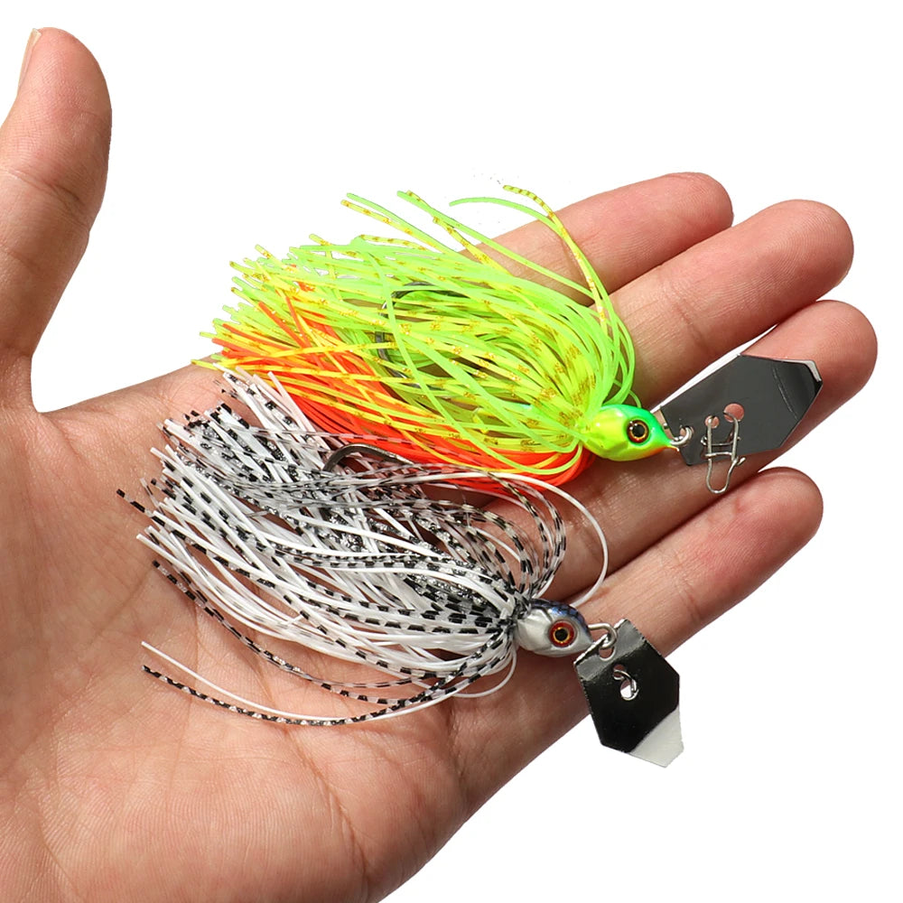 Spinner Bait 7g/9g/12g/14g/21g Fishing Lures Kit Set Pesca Chatter Weedless Metal Blade Rubber Jig Head Hook Wire Spinnerbait Main image