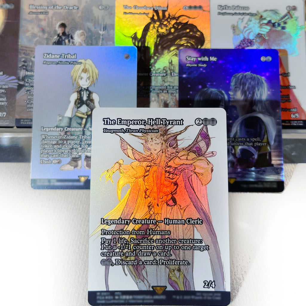 FCA FIN FIC PIP LTR FOIL4-002 magische Karten Antiker Kupferdrache Tcg Proxy Reisender Chocobo Celes, Runenritter Gathering