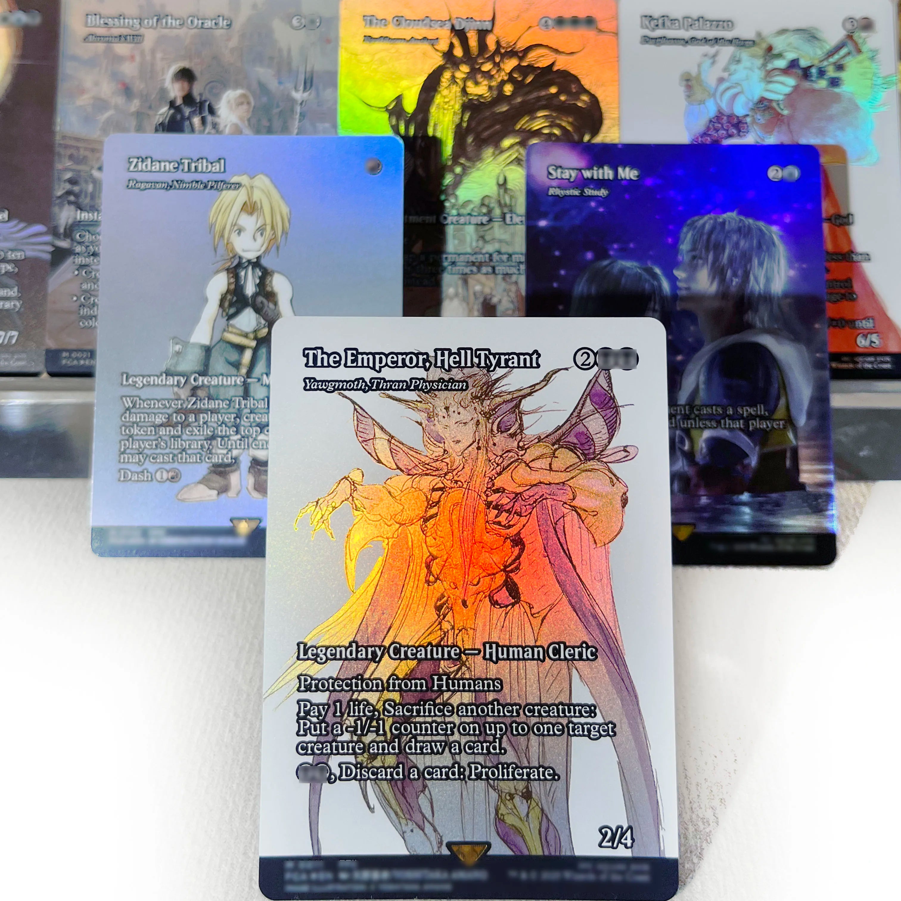 FCA FIN FIC PIP LTR FOIL4-002 magische Karten Antiker Kupferdrache Tcg Proxy Reisender Chocobo Celes, Runenritter Gathering