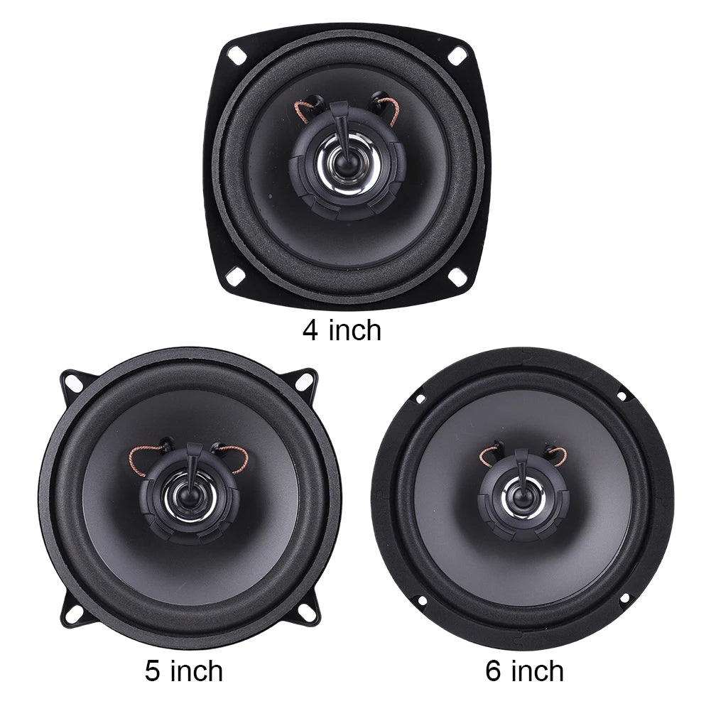 4/5/6 Zoll Auto Audio HiFi Musik 12V 2-Wege Auto HiFi Koaxiallautsprecher 4 Ohm Vollbereichsfrequenz Auto Audio 300W/400W/500W