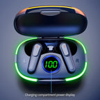 Pro80 Kabelloser Bluetooth-kompatibler Kopfhörer mit Mikrofon Headsets HiFi-Klangqualität Geringe Latenz Ohrhörer Wasserdichte Earbuds