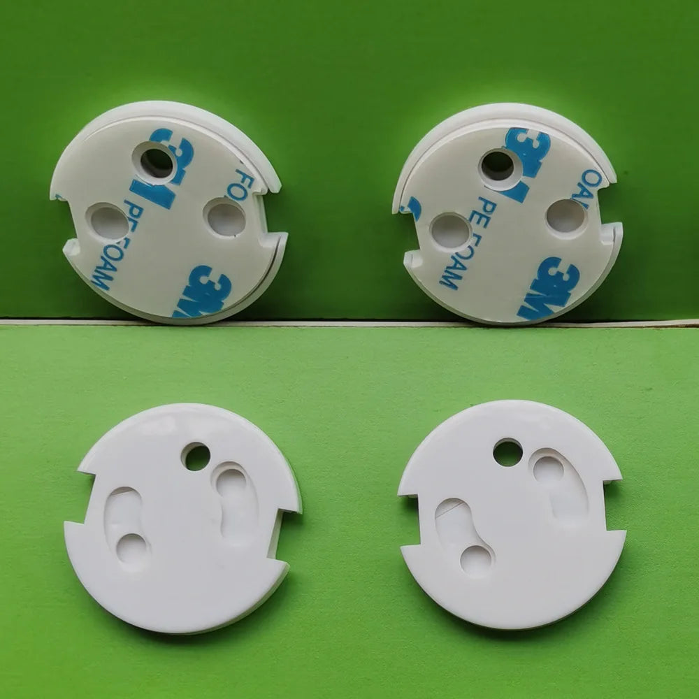Weiße Schutzkappen für Steckdosen Babypflege Transparent Anti-Stromschlag Babystecker Steckdosenschutz