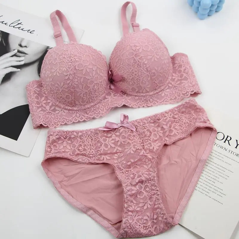 DaiNaFang Neues sexy BH-Set Push Up Unterwäsche für Damen Verstellbar Atmungsaktives Design Schweißabsorbierendes Oberteil BC Cup Dessous