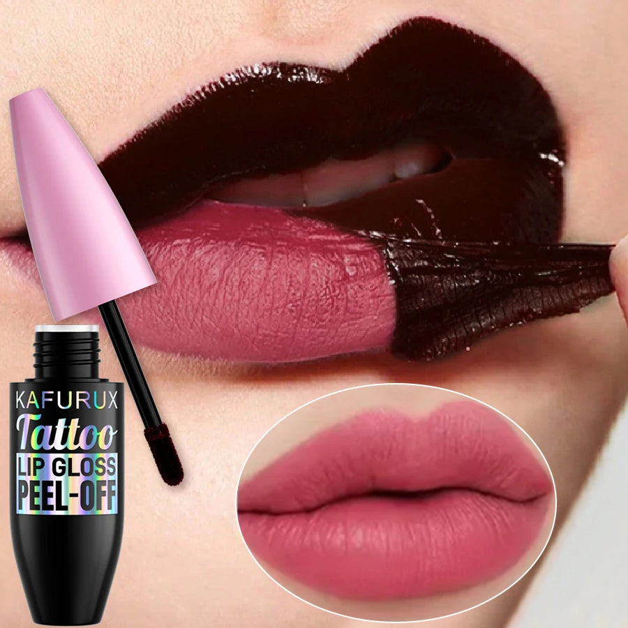 7 Colors Waterproof Lip Tint Peel Off Lip Liner Tattoo Lipgloss Long Lasting Matte Pink Red Brown Contour Makeup Lips Stain Gift Main image