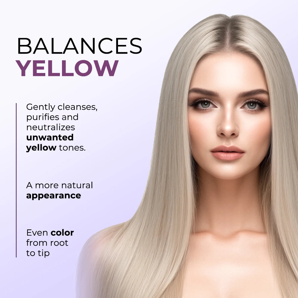 Karseell Lila Haarmaske 100ml/500ml Professionell neutralisiert Gelbstich für blondes, silbernes, graues und gesträhntes Haar