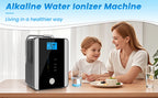 CAWOLO Alkalischer Wasserionisator PH-Wassergerät Alkalischer Wasserspender 11 Platten Platinbeschichtung Alkalischer Wasserionisierer