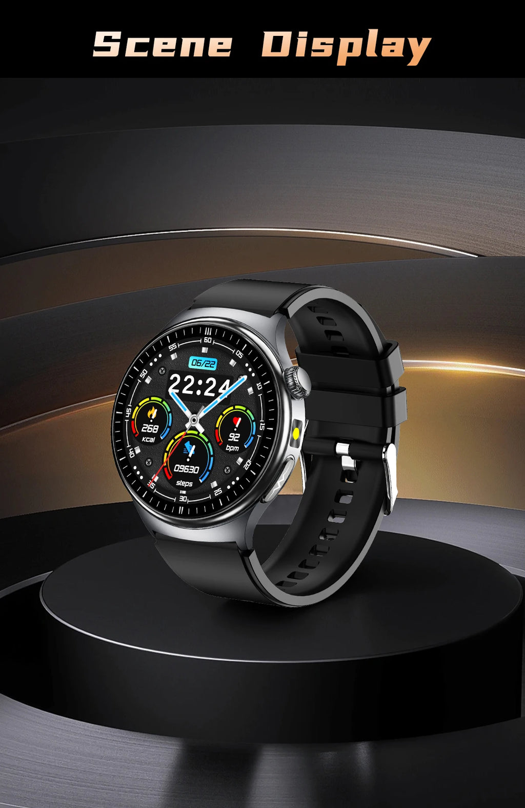 Neue genaue EKG-Smartwatch, Blutfettwerte, Fünf-Organe-Gesundheitscheck, Körpertemperatur, BT-Anruf, Sport-Smartwatches für Herren 2026