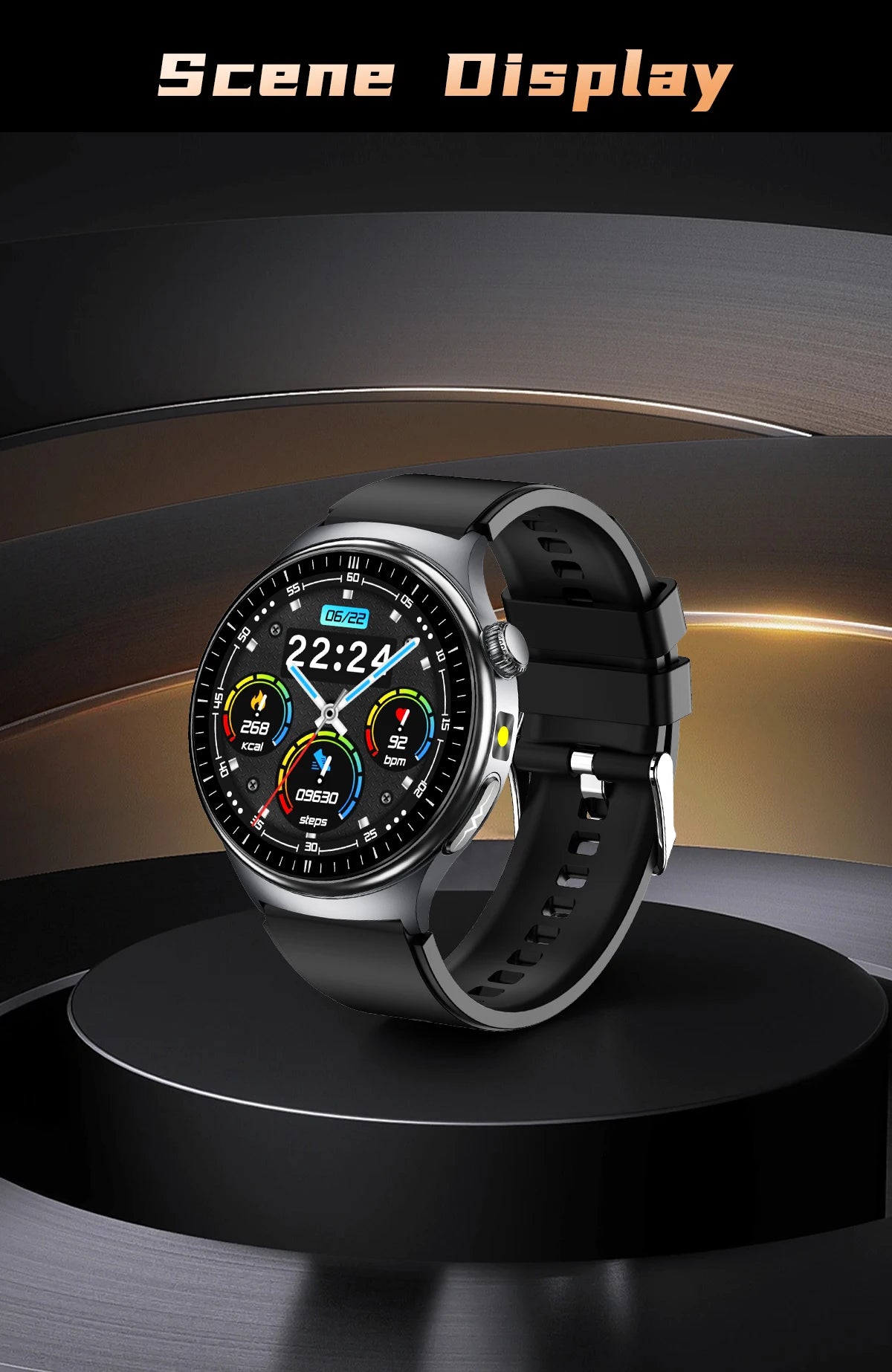 Neue genaue EKG-Smartwatch, Blutfettwerte, Fünf-Organe-Gesundheitscheck, Körpertemperatur, BT-Anruf, Sport-Smartwatches für Herren 2026