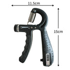 Mechanical Counting Grip Strength Trainer With Finger Exerciser For Muscle Building Hand Injury Recovery Rehabilitation Training