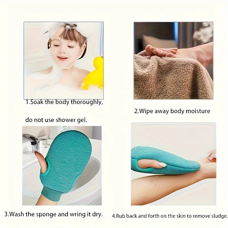 1 Stück Peeling-Handschuh - Peeling-Handschuh für abgestorbene Haut, Bade-Peeling-Handschuhe für Dusche, Spa, Massage, Körperpeeling, Badezubehör