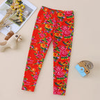 3/4-piece Autumn/Winter Children's Multi-color Combination Fashionable Slim Fit Leggings For Girls Sports And Casual Warm Pants