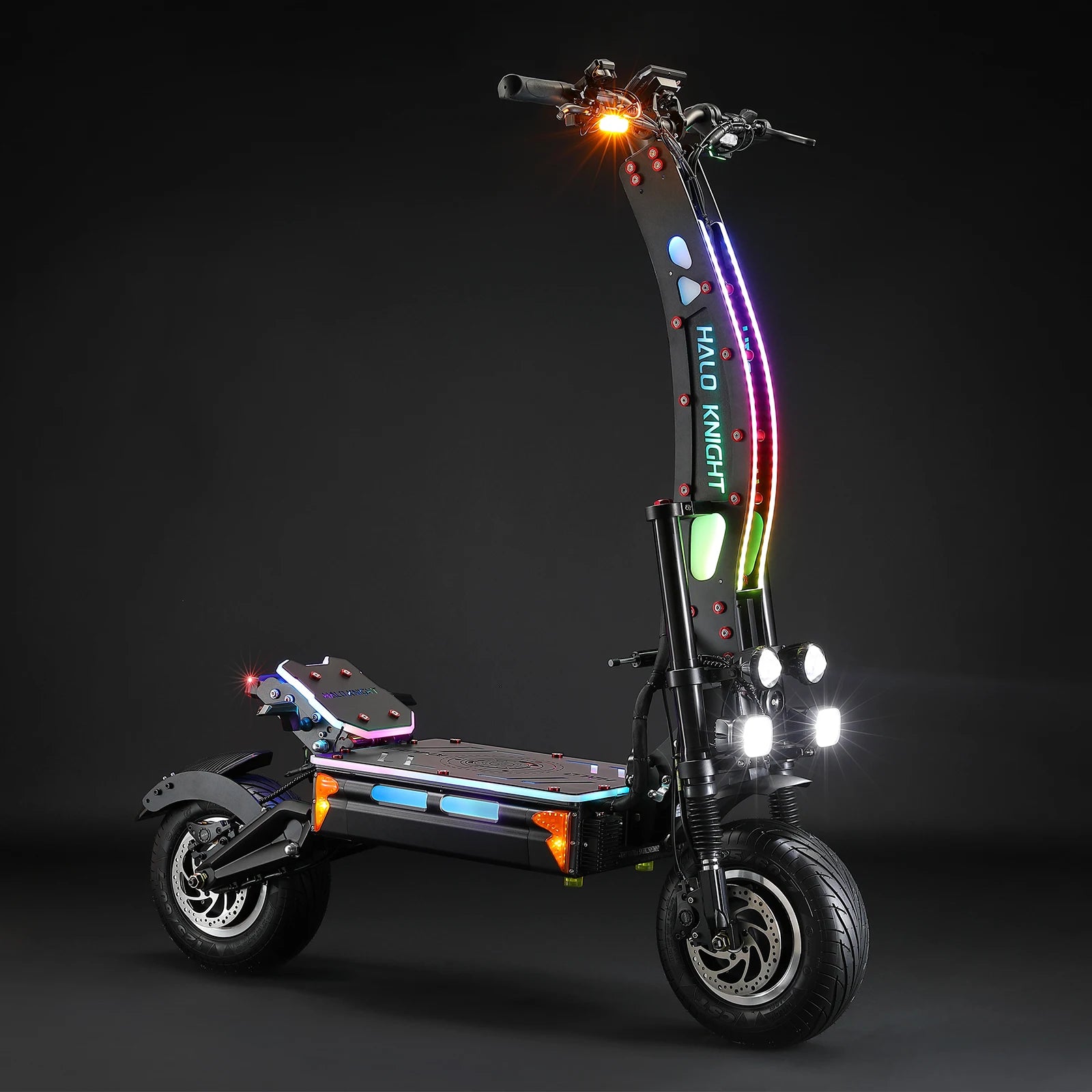 HALO KNIGHT T107Max 72V 8000W Elektroroller für Erwachsene, schnell, 120km/h, Leistungsstarker Doppelmotor, E-Scooter, Top E-Scooter