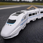Kinder DIY Simulation Hochgeschwindigkeitszug Spielzeugauto Elektrische Sound-Licht Modellbahn Lernspielzeug für Jungen Mädchen Geschenk