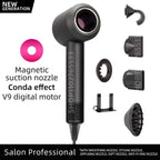 Ionen-Haartrockner 5 in 1 mit Diffusor Professionelle Haarpflegegeräte Damen Salon Friseur Blauer Haartrockner Super Haartrockner
